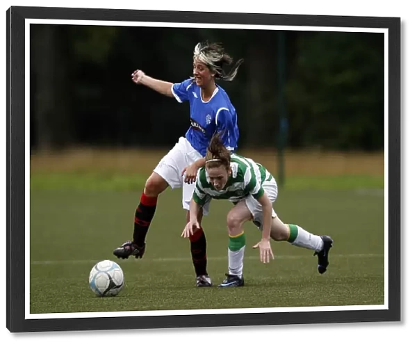 A Tense Clash: McCalum vs. Holmes in Celtic vs. Rangers Ladies Football