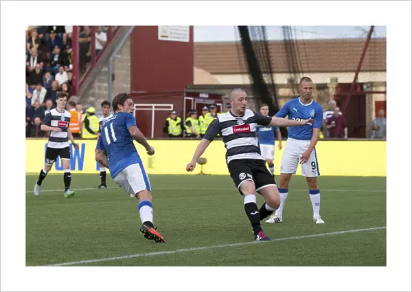 Rangers Josh Windass Scores the Second Goal: Betfred Cup Victory at Ochilview Park