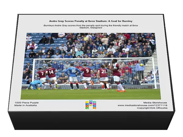 Andre Gray Scores Penalty at Ibrox Stadium: A Goal for Burnley