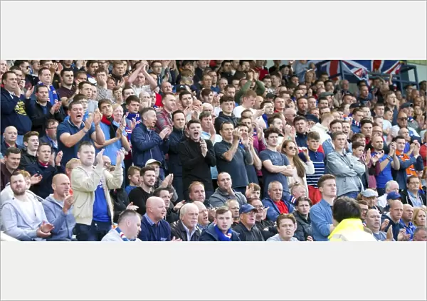 Rangers Fans Celebrate 2003 Scottish Cup Victory at Dens Park