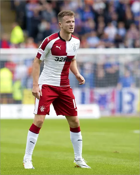 Rangers Andy Halliday in Action at Dens Park: Scottish Premiership Showdown