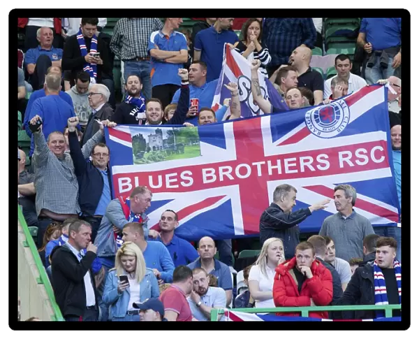 Sea of Blue and White: Rangers Fans Triumphant Celtic Park Showdown (Scottish Cup Champions 2003)