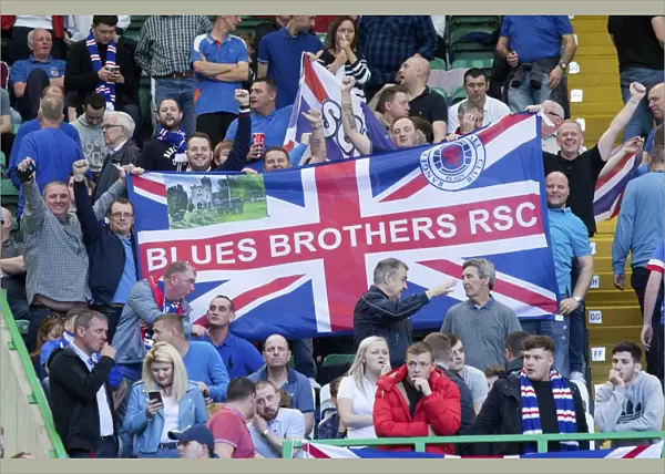 Sea of Blue and White: Rangers Fans Triumphant Celtic Park Showdown (Scottish Cup Champions 2003)