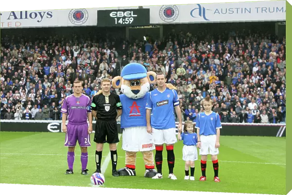 Excited Rangers Mascot Celebrates Derby Win: Rangers 2-1 Kilmarnock, Clydesdale Bank Premier League