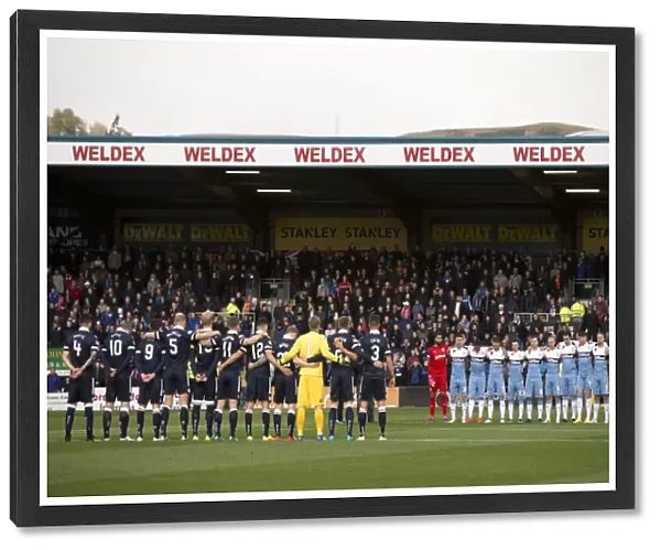 Rangers and Ross County Honor Remembrance Day: A Moment of Silence in the Ladbrokes Premiership (Scottish Cup Winners 2003)