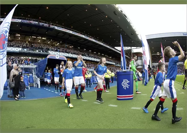 Rangers Lee Wallace Leads Team Out at Ibrox for Premiership Clash against Aberdeen: Scottish Cup Champions Reunited