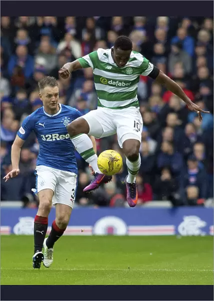 Clash at Ibrox: Rangers Clint Hill Chases Celtic's Moussa Dembele