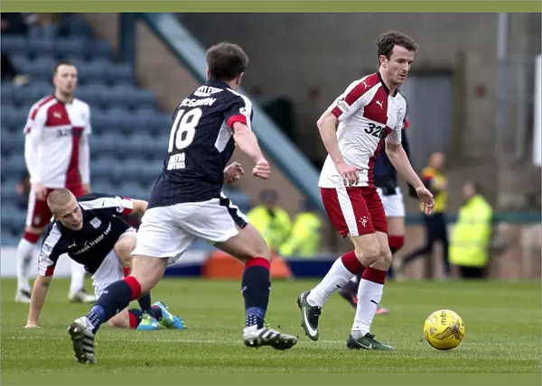 Rangers Andy Halliday in Action: Thrilling Premiership Clash at Dundee's Dens Park