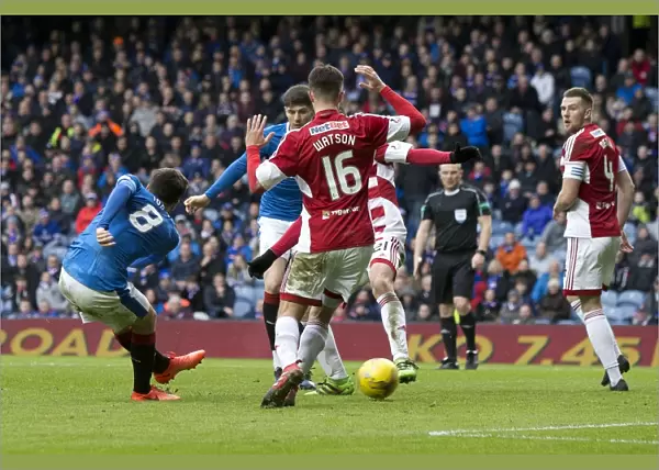 Rangers Jon Toral Scores the Thrilling Third Goal: Scottish Cup Quarterfinal Victory at Ibrox Stadium