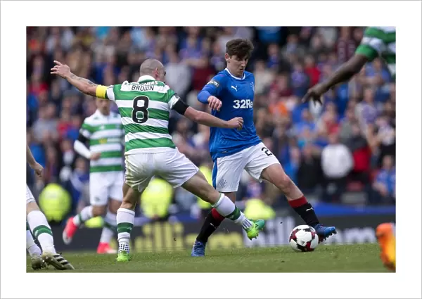 Intense Scottish Cup Semi-Final Showdown: Emerson Hyndman vs Scott Brown - Rangers vs Celtic at Hampden Park