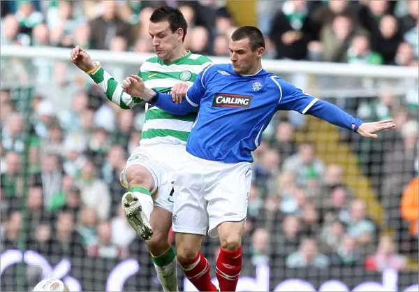 A Battle at Celtic Park: Lee McCulloch vs Jan Vennegoor of Hesselink - Scoreless Clash in Celtic 0-0 Rangers