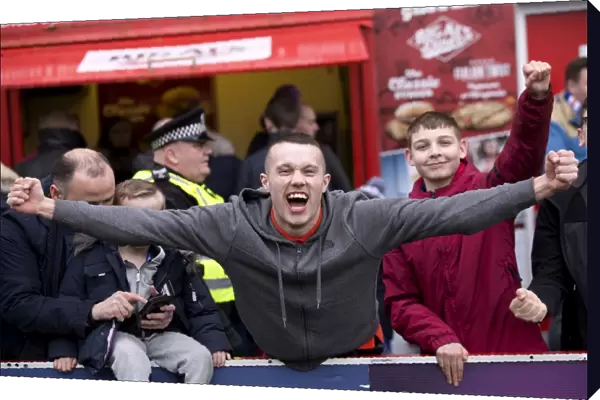 Rangers Fans Unleash Passionate Roar at Hamilton Academical: Ladbrokes Premiership Showdown at The SuperSeal Stadium