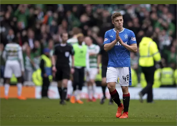 Greg Docherty: A Dejected Ranger After Rangers vs Celtic Loss at Ibrox Stadium (Ladbrokes Premiership)