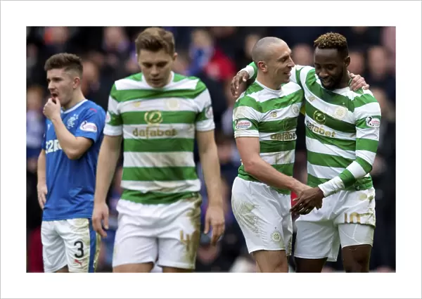 Moussa Dembele and Scott Brown: Celebrating Glory at Ibrox - Rangers vs Celtic