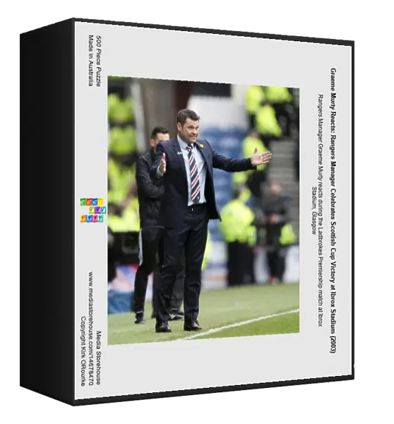Graeme Murty Reacts: Rangers Manager Celebrates Scottish Cup Victory at Ibrox Stadium (2003)