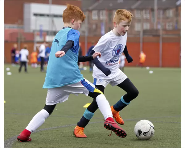 Rangers Football Club: Jason Holt and Jason Cummings Inspire Young Soccer Talents at Easter Soccer Schools, Ibrox Complex