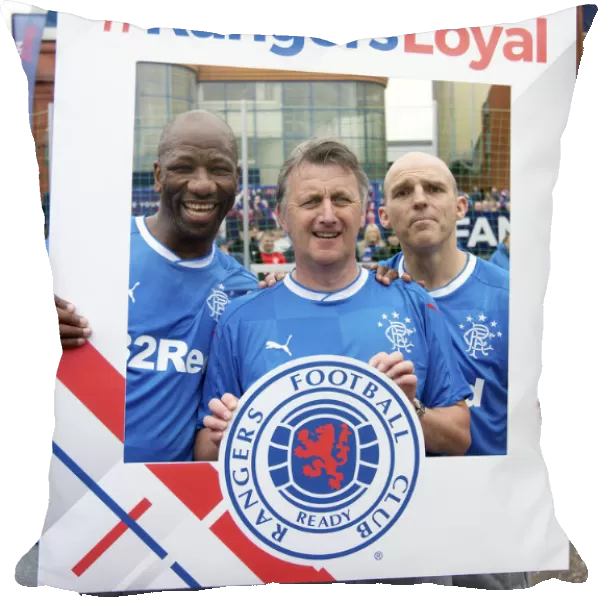 Rangers Legends Reunited at Ibrox: Alex Rae, Bobby Russell, and Marvin Andrews (Scottish Cup Champions 2003)