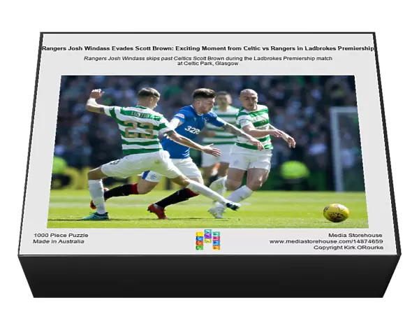 Rangers Josh Windass Evades Scott Brown: Exciting Moment from Celtic vs Rangers in Ladbrokes Premiership
