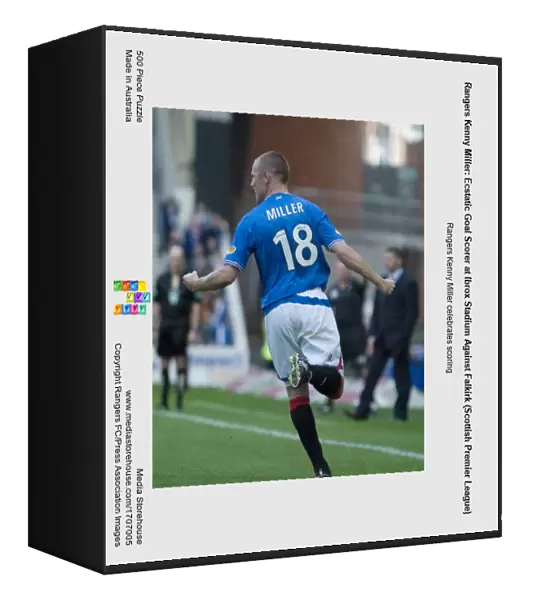 Rangers Kenny Miller: Ecstatic Goal Scorer at Ibrox Stadium Against Falkirk (Scottish Premier League)