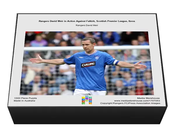 Rangers David Weir in Action Against Falkirk, Scottish Premier League, Ibrox