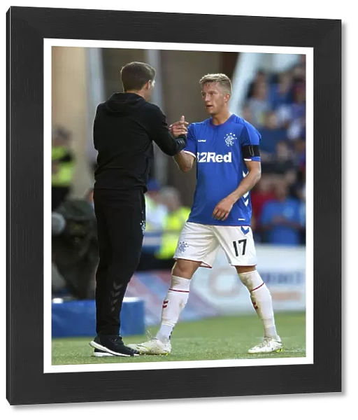 Steven Gerrard and Ross McCrorie: A Pre-Season Handshake at Ibrox Stadium - Rangers FC