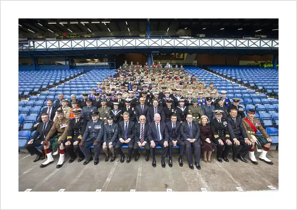John Greig Honors Armed Forces: A Special Tribute Before Rangers vs St. Johnstone at Ibrox Stadium (Scottish Cup Winners 2003)