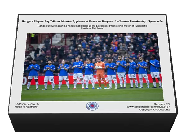 Rangers Players Pay Tribute: Minutes Applause at Hearts vs Rangers - Ladbrokes Premiership - Tynecastle (Scottish Cup Winning Team, 2003)