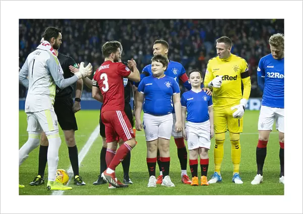 Rangers Football Club: Tavernier and Scottish Cup Mascots at Ibrox Stadium - Scottish Cup Quarter Final Replay