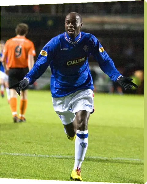 Rangers DaMarcus Beasley Rejoices in His Goal: Dundee United 0-3 Rangers (Clydesdale Bank Premier League)
