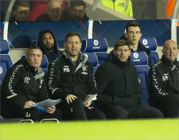 Steven Gerrard and Gary McAllister Reunited: Rangers Bosses Back Together in the Ibrox Technical Area (Scottish Premiership: Rangers vs Hearts)