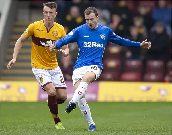 Rangers Andy Halliday Celebrates Milestone 100th League Match at Motherwell's Fir Park