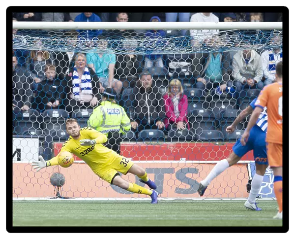 Eamonn Brophy Scores Penalty for Kilmarnock Against Rangers in Scottish Premiership at Rugby Park