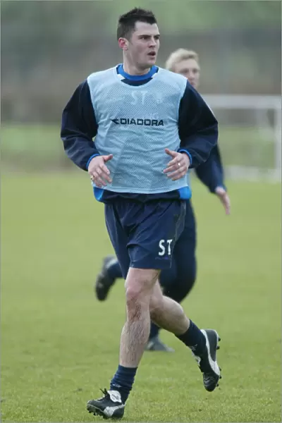 Steven Thompson Training at Murray Park, February 2004 (Rangers Football Club)
