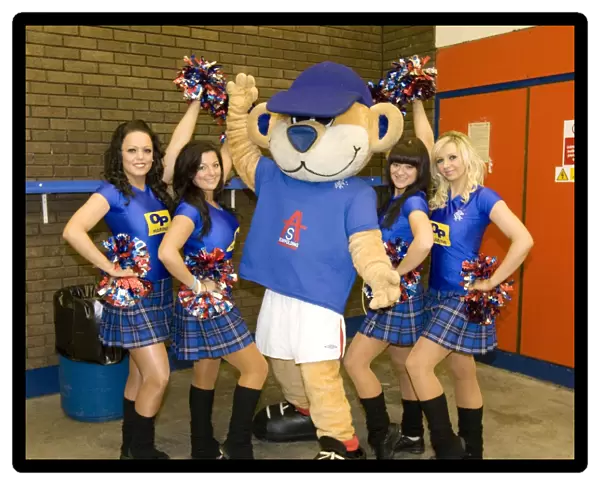 Heartbreaking 0-3 Defeat for Rangers Against Hibernian: Cheerleaders and Broxi Bear Look On