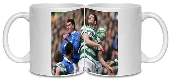Celtic's Triumph: Kyle Lafferty vs. Charlie Mulgrew - A Pivotal Moment in the 3-0 Clash (Rangers vs. Celtic, Clydesdale Bank Scottish Premier League)