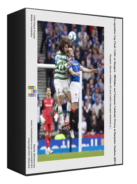 Co-operative Cup Final: Celtic vs Rangers - Whittaker and Samaras Celebrate Victory at Hampden Stadium (2011)