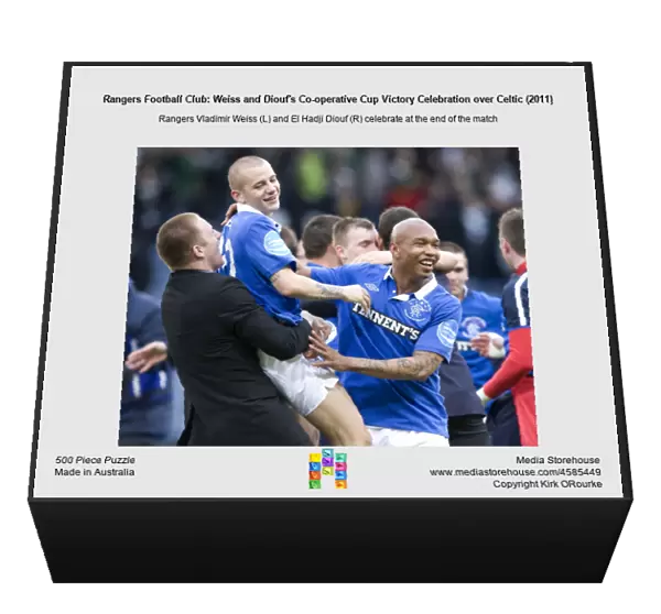 Rangers Football Club: Weiss and Diouf's Co-operative Cup Victory Celebration over Celtic (2011)