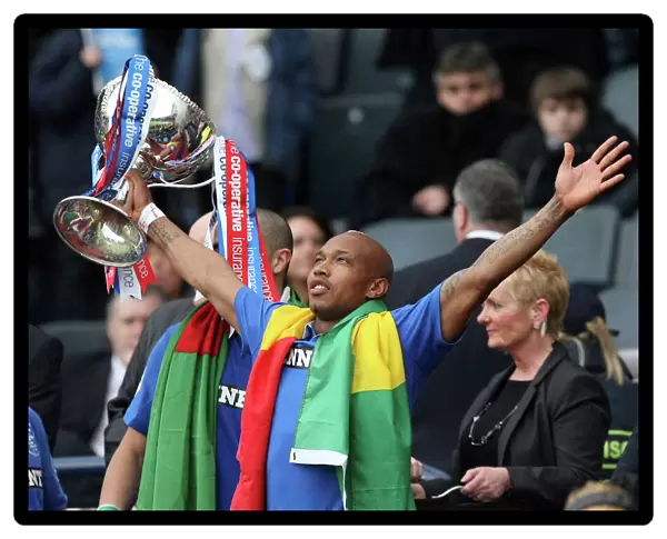 Rangers Football Club: El Hadji Diouf Celebrates Co-operative Insurance Cup Victory at Hampden Stadium (2011)