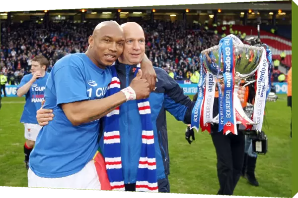 Rangers Football Club: Diouf and McDowall Celebrate Co-operative Cup Victory (2011)