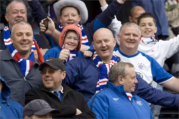 Rangers Fans at Rugby Park: Anticipation Before the 2010-11 SPL Championship Match (Rangers SPL Champions)