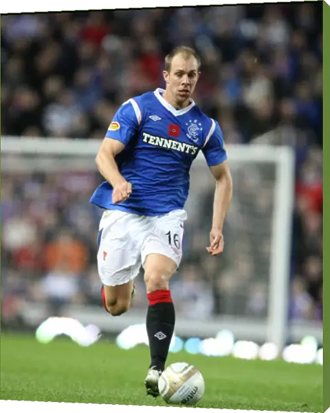 Rangers Steven Whittaker Celebrates Glory: 3-1 Victory over Dundee United at Ibrox Stadium