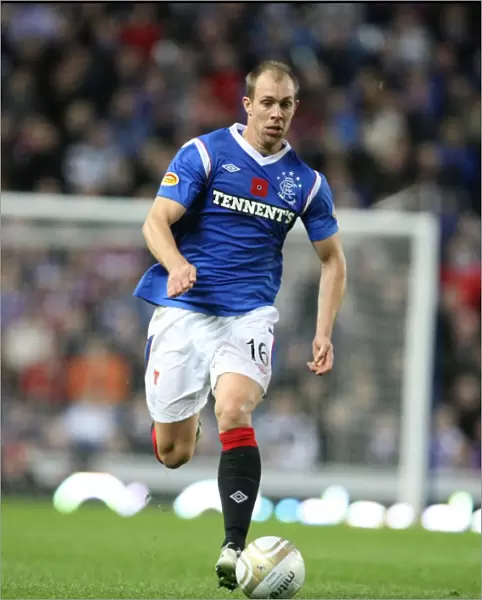 Rangers Steven Whittaker Celebrates Glory: 3-1 Victory over Dundee United at Ibrox Stadium