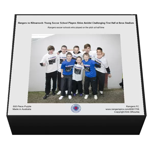 Rangers vs Kilmarnock: Young Soccer School Players Shine Amidst Challenging First Half at Ibrox Stadium