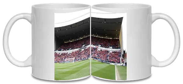 Rangers Fans Triumphant Red Card Display: Rangers 3-1 St Mirren at Murray Park