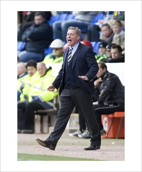 Ally McCoist and Rangers Celebrate 4-0 Victory Over St. Johnstone in Scottish Premier League