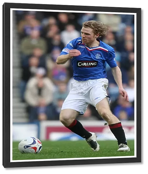 Chris Burke Scores the Second Goal for Rangers Against Falkirk at Ibrox in the Clydesdale Bank Premier League