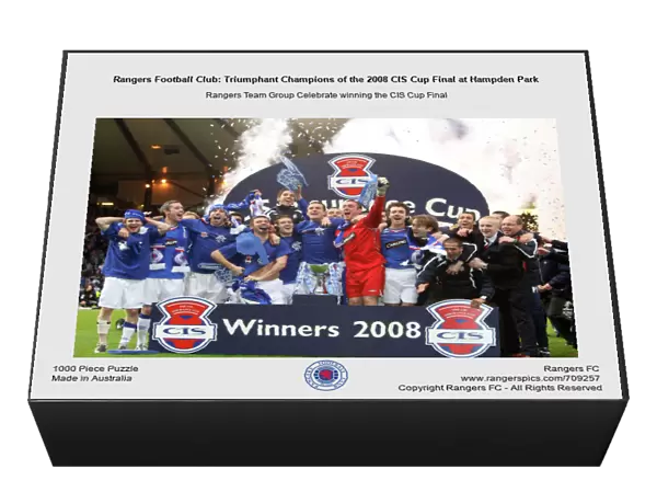 Rangers Football Club: Triumphant Champions of the 2008 CIS Cup Final at Hampden Park