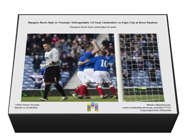 Rangers Kevin Kyle in Triumph: Unforgettable 3-0 Goal Celebration vs Elgin City at Ibrox Stadium