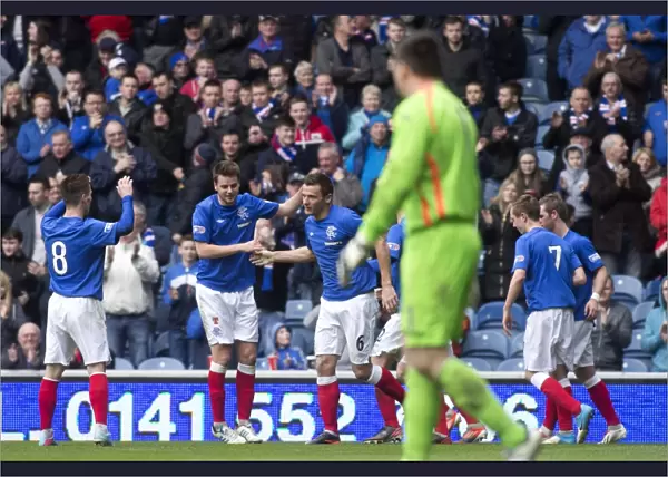 Rangers Lee McCulloch Scores the Decisive Goal: Rangers 2-0 Clyde in Scottish Third Division at Ibrox Stadium