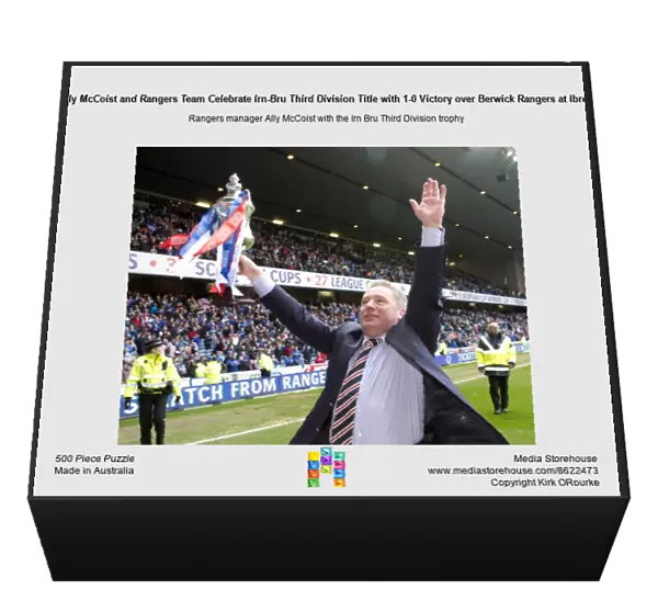 Ally McCoist and Rangers Team Celebrate Irn-Bru Third Division Title with 1-0 Victory over Berwick Rangers at Ibrox Stadium